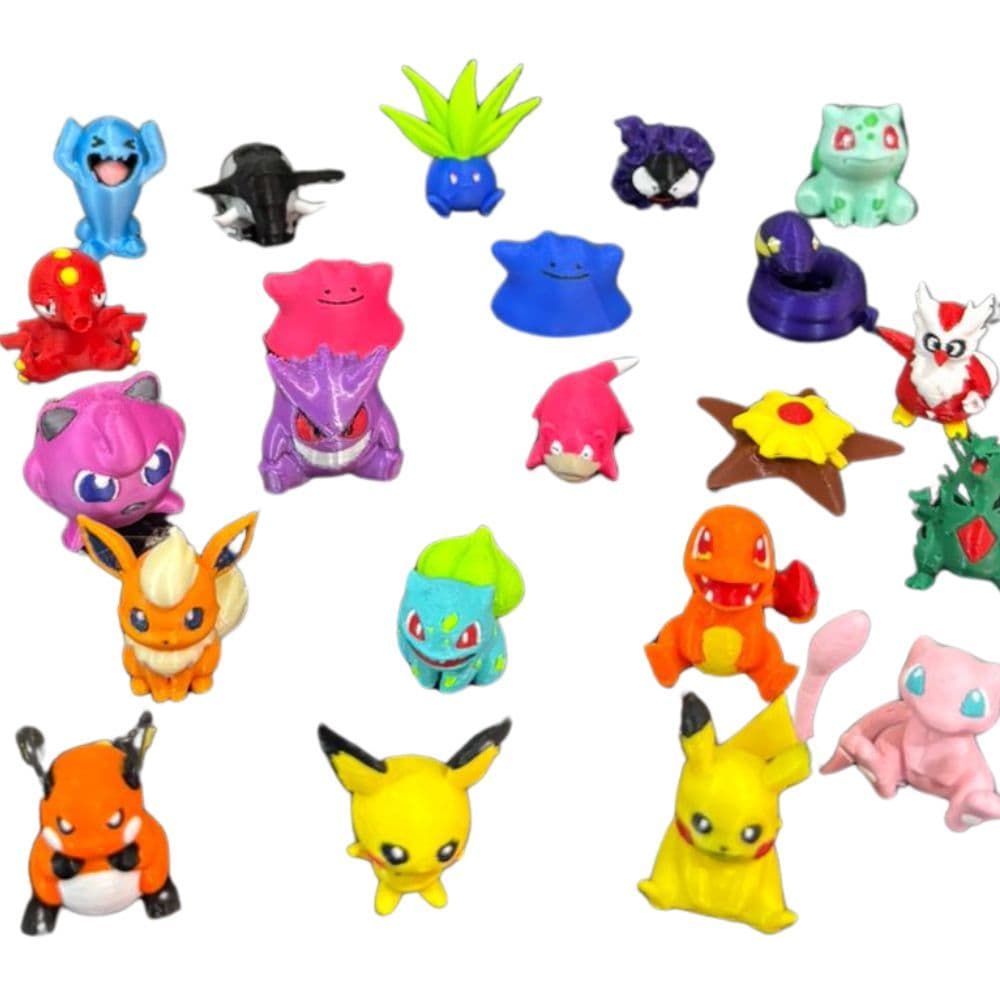 Mini Pokemons Sortidos Sem Repetição Para Coleção 3,5cm Miniaturas