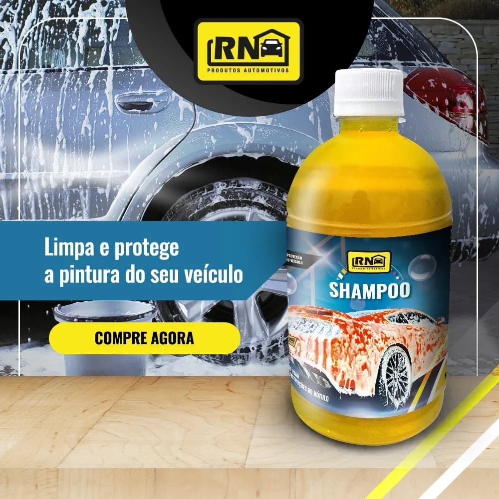 Shampoo Concentrado Limpeza Profunda com Brilho Automotiva 500ml
