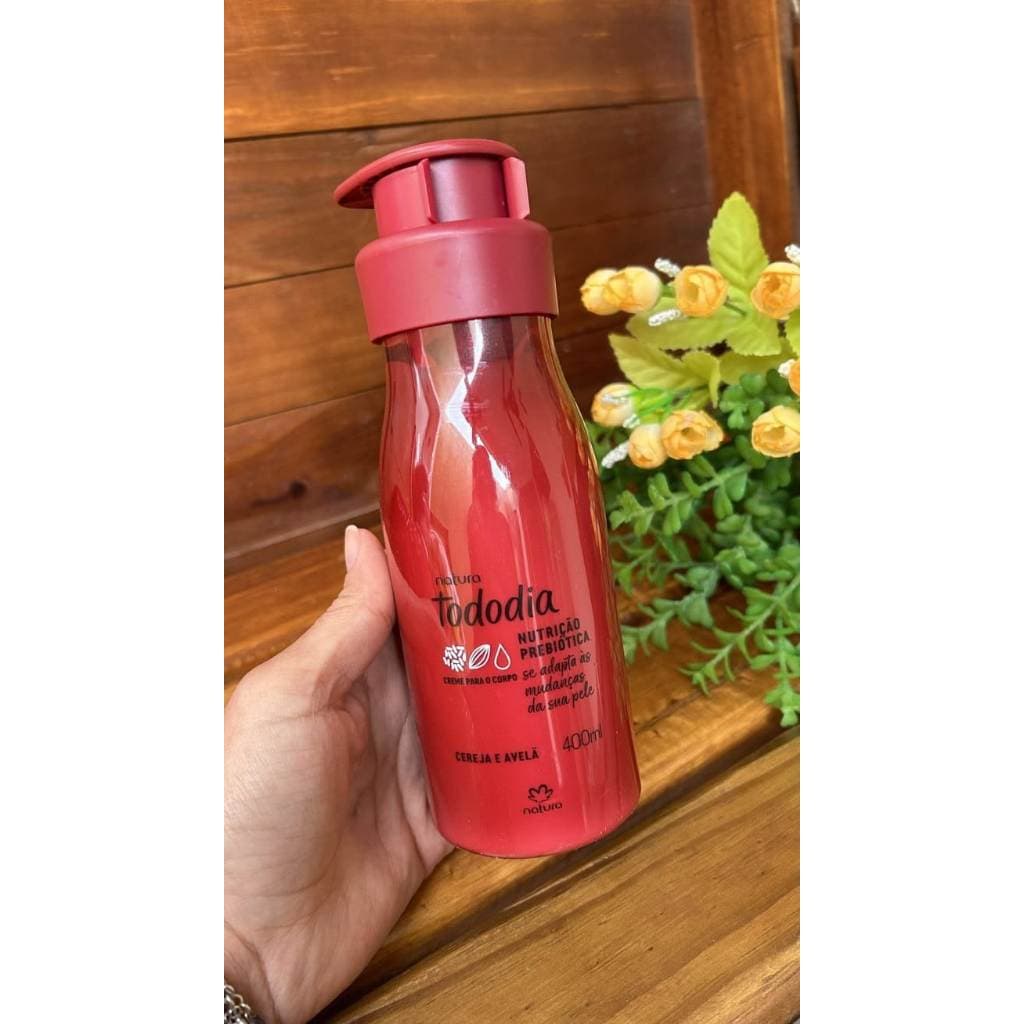Creme Nutritivo Corporal Tododia Morango e Baunilha Dourada - Hidratação Profunda e Nutrição Prebiótica 400ml
