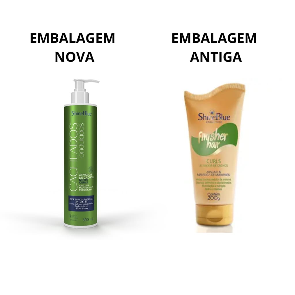 Finalizador Shine Blue Ativador De Cachos Abacate 200g