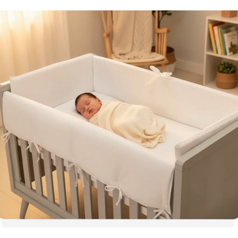 4 peças 1 cobertura de grade +3 protetor lateral para berço padrão americano menina menino