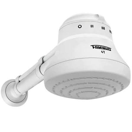 Ducha Chuveiro Elétrico 4 Temperaturas 127V C/ Cano de 30cm 5400w FAME