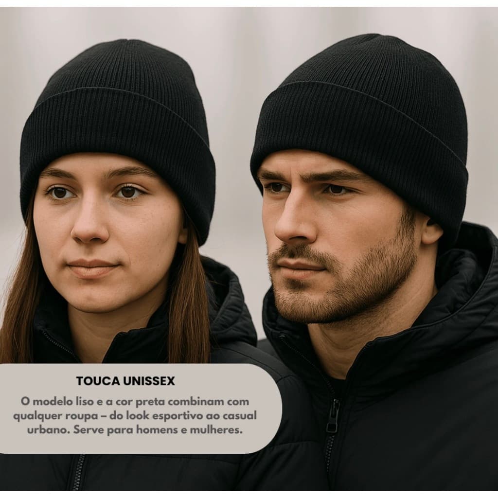 Gorro feminino de tricô com protetores de orelha para corrida/ciclismo, cor sólida, grosso, para proteção contra o frio,