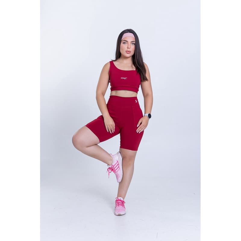 Conjunto Bárbara / conjunto fitness / short ciclista + top