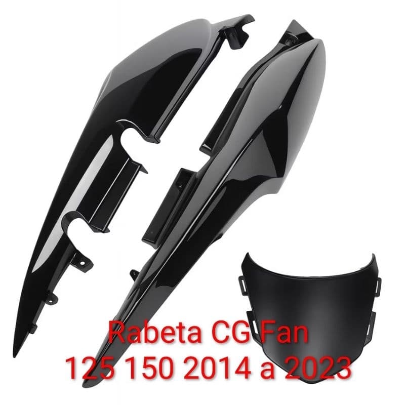 Rabeta Cg Fan 125/150 2014 a 2023 Preto Injetado