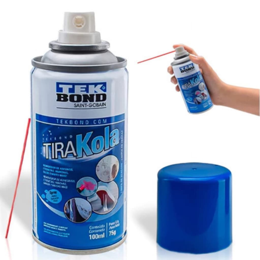 Tira Grude Removedor Cola Adesivo E Manchas 100ml Tek Bond