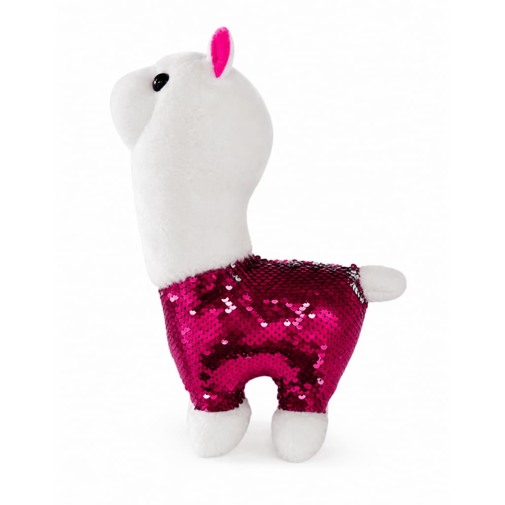 Pelúcia Lhama Com Lantejoulas Mágicas Brinquedo Fofo Decoração