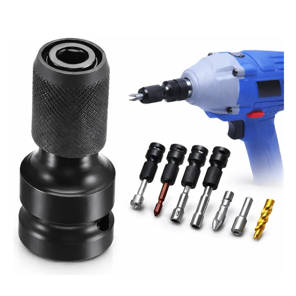 Adaptador Soquete Chave De Impacto C/engate De 1/2 Para 1/4'