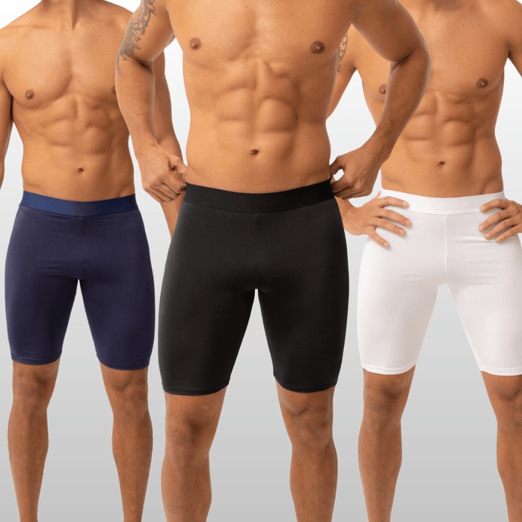 Kit 3 Bermuda Térmica Masculina Segunda Pele Compressão Proteção Uv 50+ Anti Assaduras Esportes