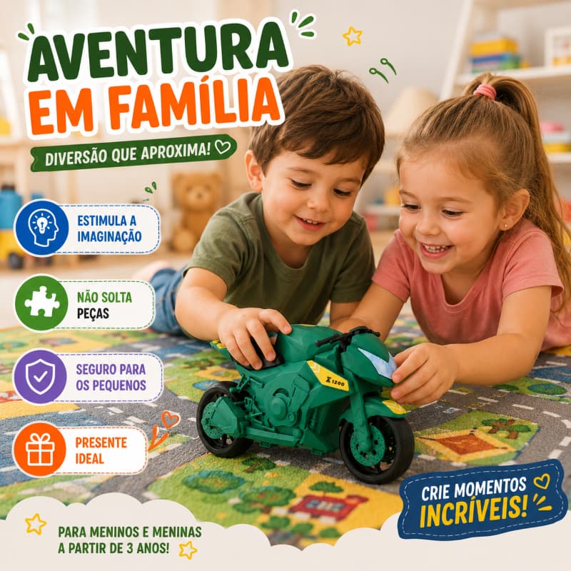 MOTO MOTINHA PARA CRIANÇAS BEBÊ BRINQUEDO INFANTIL MENINO RODA LIVRECORES SORTIDAS