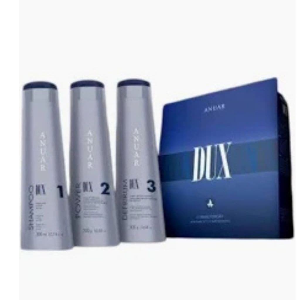 Kit completo para cabelos cacheados, crespos e ondulados com 3 produtos 900ml - Linha Dux - Anuar