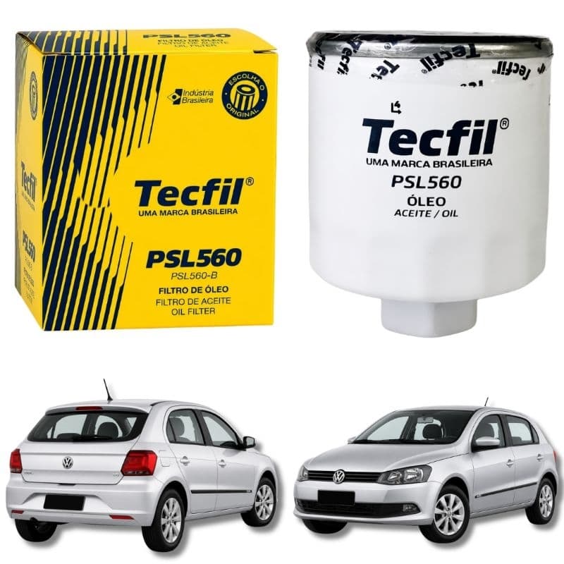 Filtro Óleo Tecfil PSL560 Gol G6 1.0 1.6 Flex 2012 A 2016