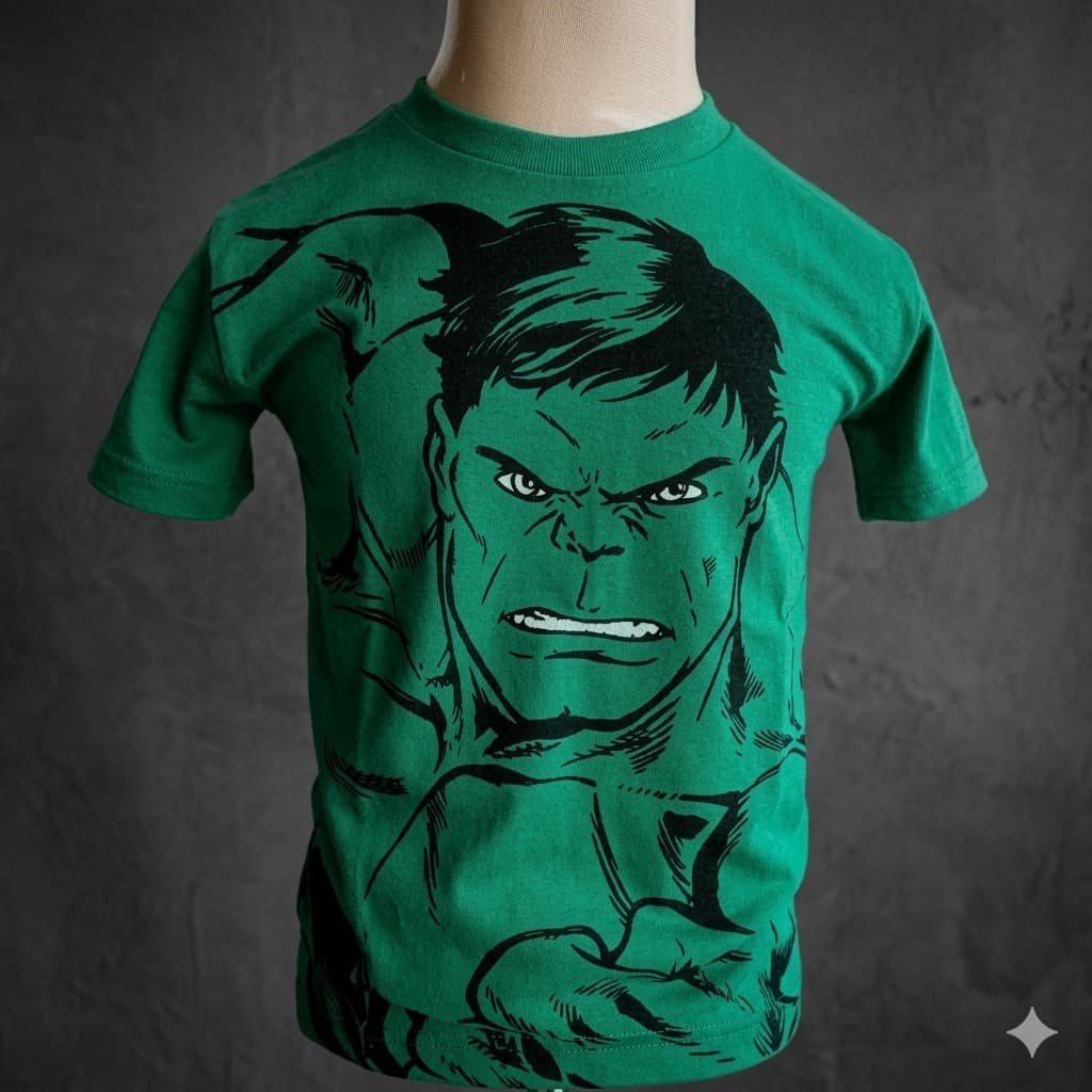 Camisa Infantil Menino Hulk Verde RF02 (AC)