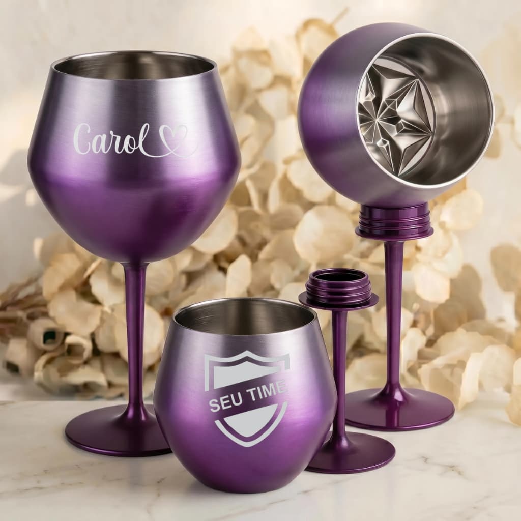 420ml Taça Copo Térmico Personalizado Aço Inoxidável 2 Em 1 Para Gin Vinho Drink Bebidas Sem Tampa