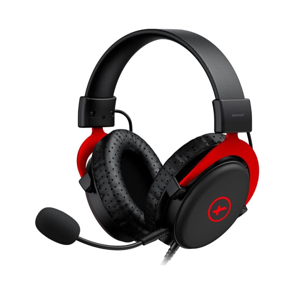 Fone de Ouvido Gamer Headset Amvox AHP 0812 Microfone Removível Precisão Sonora