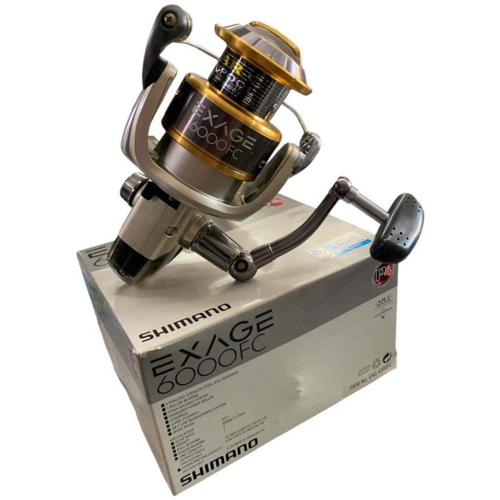 MOLINETE SHIMANO EXAGE 6000FC 5 ROLAMENTOS DRAG 8KG 240 METROS DE 0,35MM