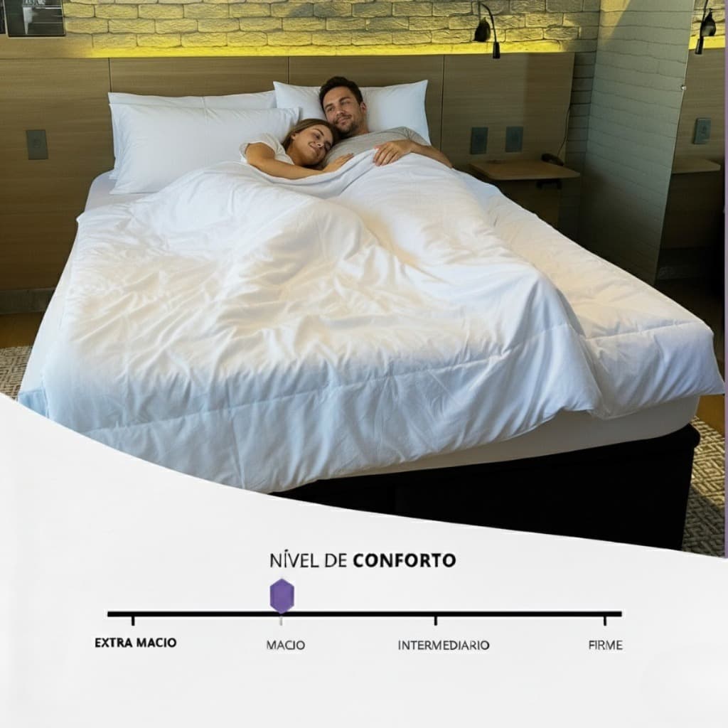 Pillow Top Espuma Soft Plus Lençol De Alta Durabilidade Com Capa Removivel Lavável Em Máquina