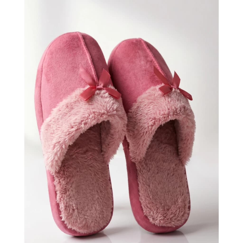 Pantufa Feminina Coração Pantufa Flat Lã Confortável E Macio Chinelo Quentinho