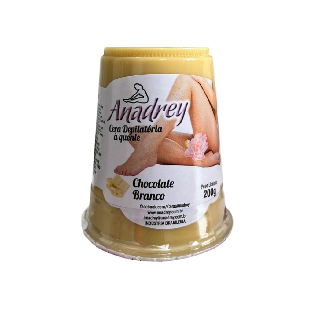 Cera Depilatória Quente Anadrey Chocolate Branco 200g