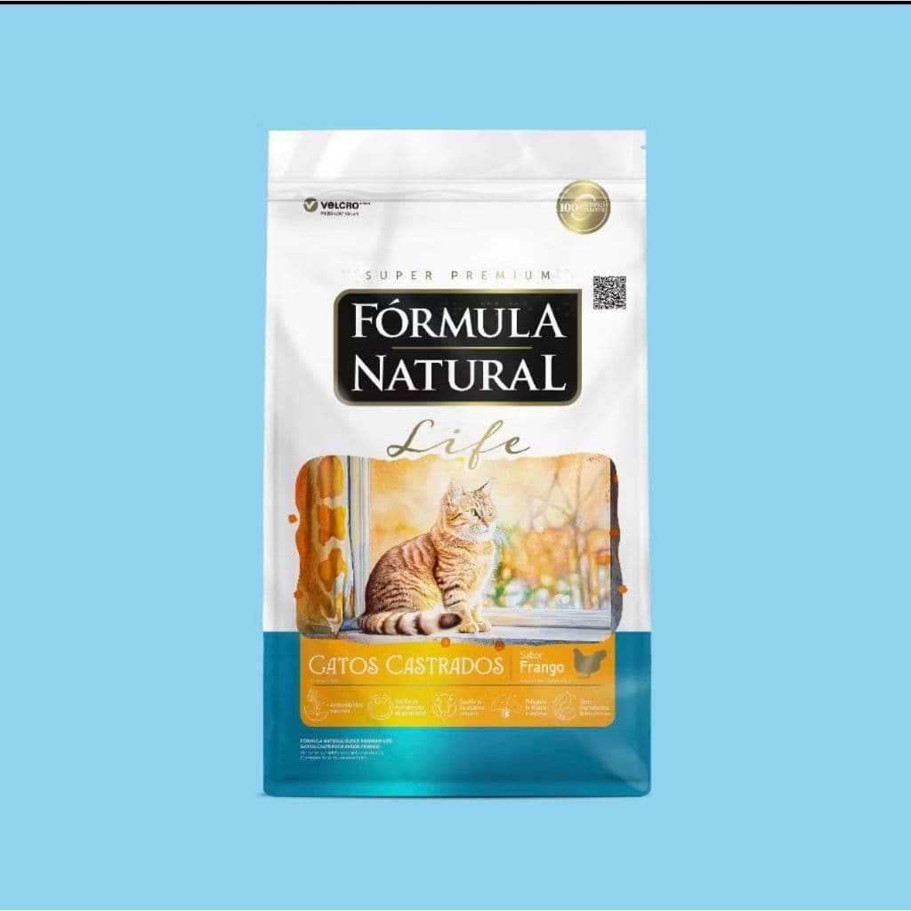Ração Formula Natural Life Gatos Castrado 10kg Frango