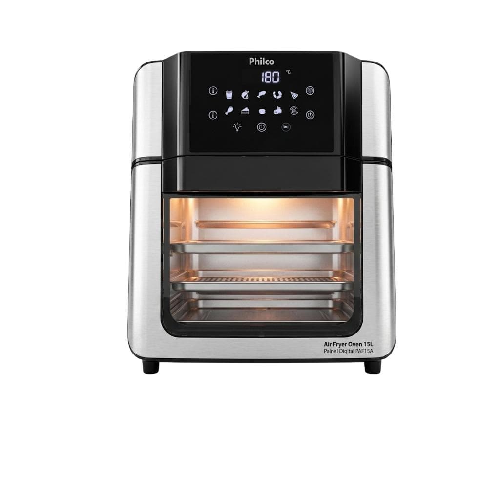 Air Fryer Oven Philco 15L Painel Digital PAF15A 110V