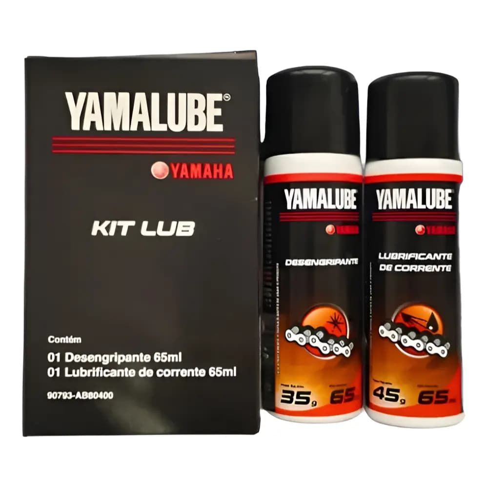 Kit Lubrificante Corrente + Desengripante Moto Yamalube 65ml