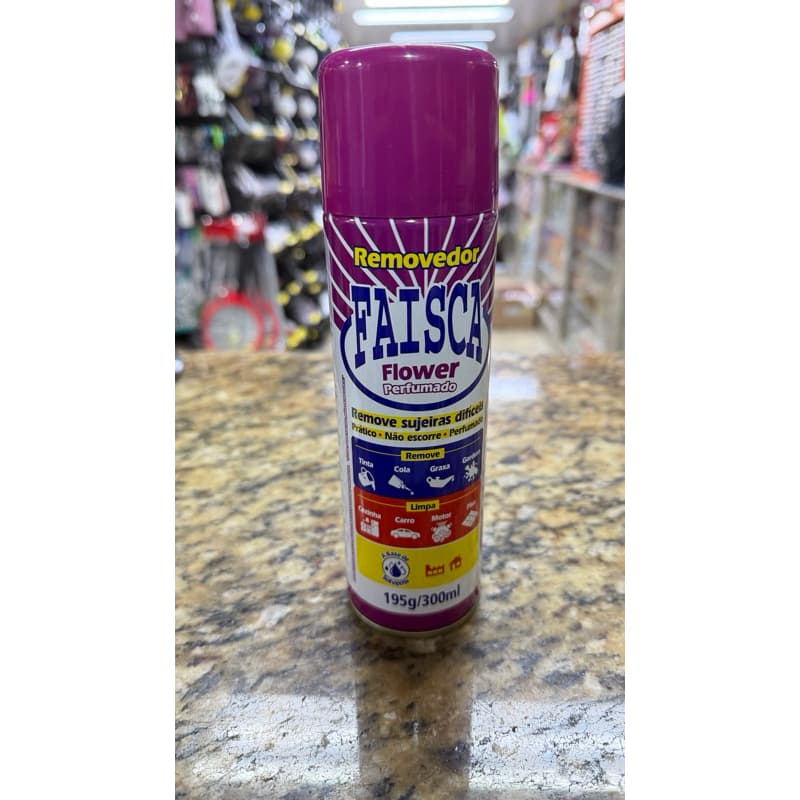 Faísca flower removedor spray aerosol perfumado 300ml