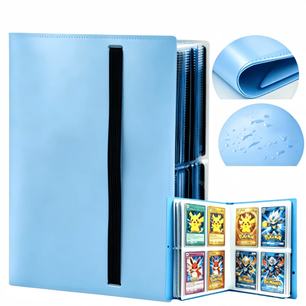 Protege e Organiza Cartas com Elástico–Álbum 240 Slots para Jogos, TCG, Coleção e Presente Crianças