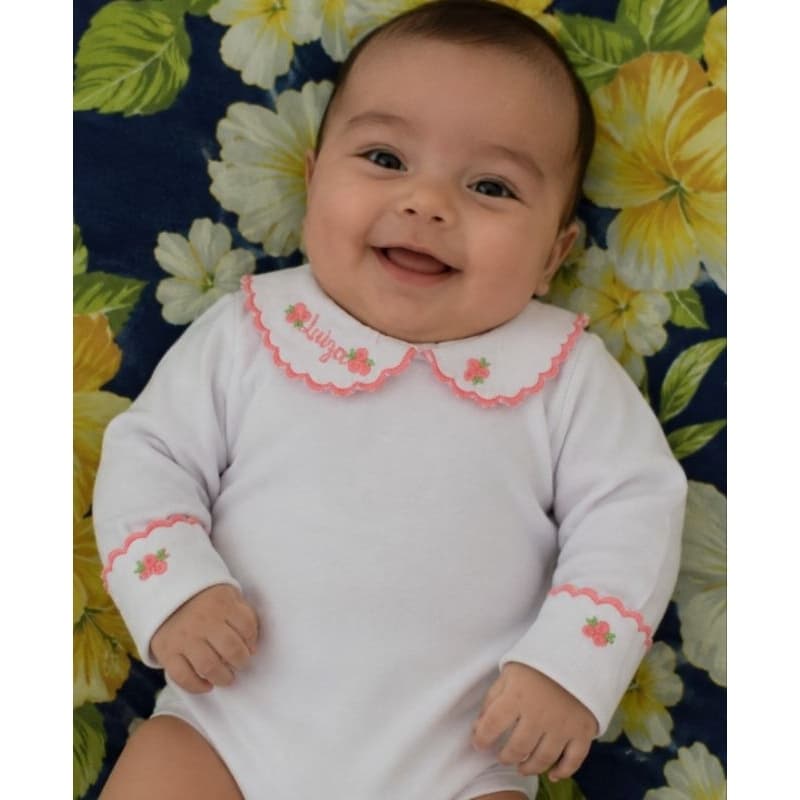 bodye bebê com golinha/roupa criança/bodye bordado/bori bordado/bodye personalizado/ body bordado/body personalizado.