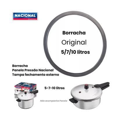 Borracha Panela de Pressão Nacional 5LTS/7LTS e 10LTS