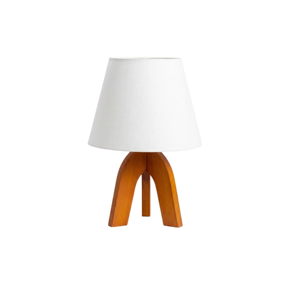 Abajur Luminária de Mesa para Home Office Estudo Escrivaninha Quartos Kids Pequeno em MDF com Cupula