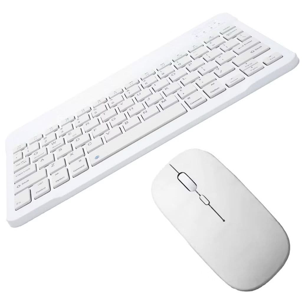 Teclado e Mouse Bluetooth 3.0 paraTablet Notebook Celular - Teclado Silencioso - Ultrafino - Conexão Estável - Durável