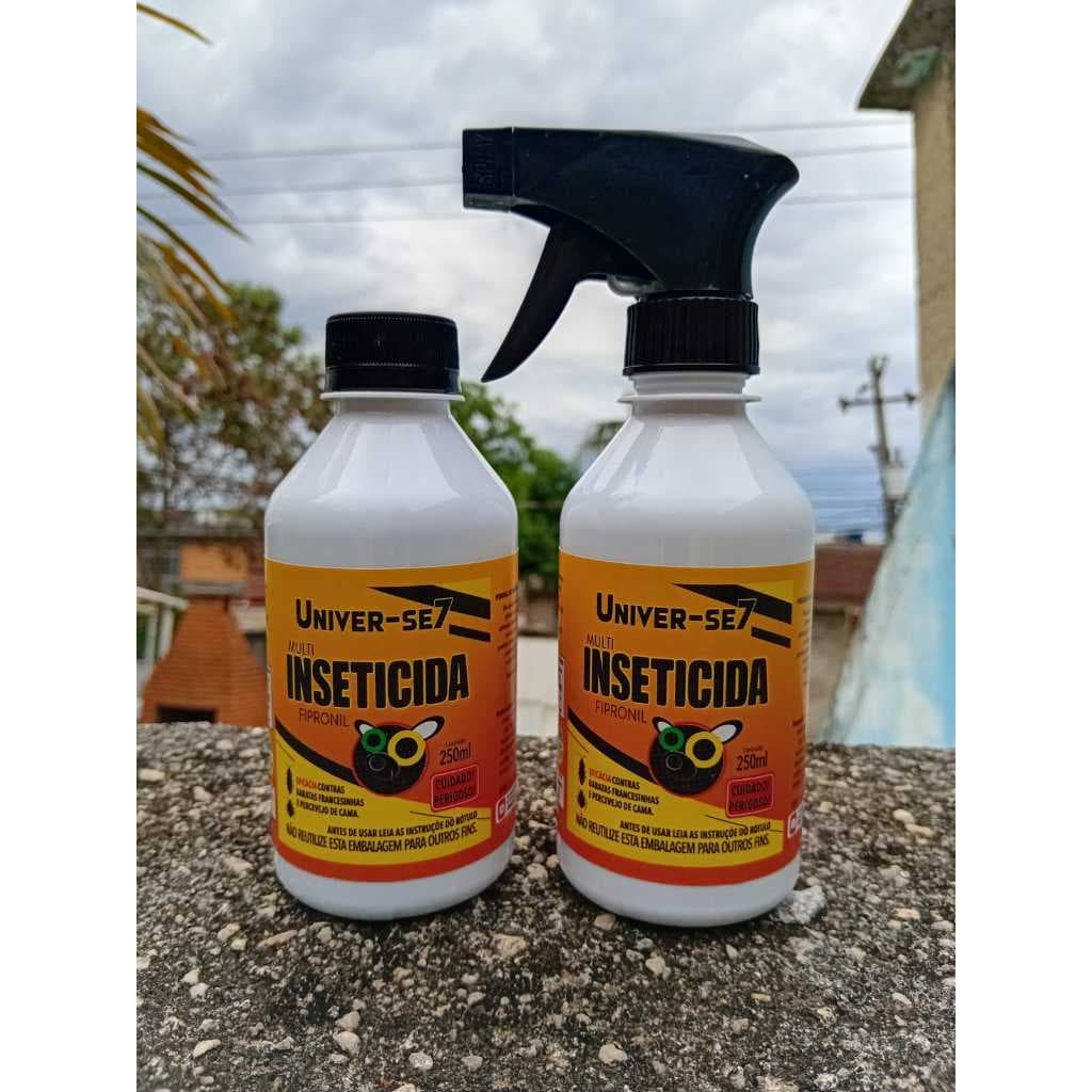 2  Univer-se7 Inseticida 250ml Mata Barata Francesinha Com borrifador Grátis