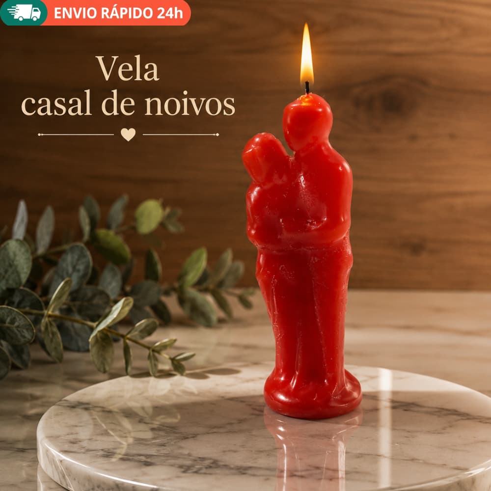 Vela Magia Casal Noivos Ritual Amor União Casamento Compromisso Amarração Amorosa