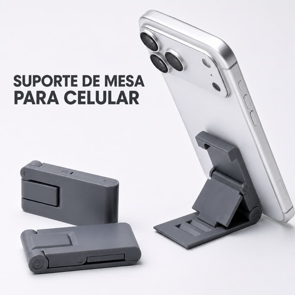 Suporte De Celular Mesa Dobrável Portátil Ajustável Universal