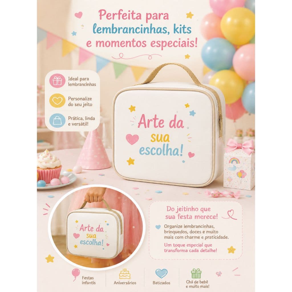10 Bolsas 15x15 Personalizada, Festa, Aniversário e Eventos em Geral