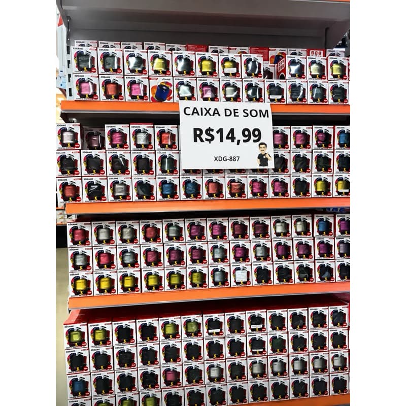 Mini Caixa de Som Bluetooth Portátil LED USB/FM | Som Potente + Graves Fortes | Compacta e Estilosa 🔊.OBS: cor sortida