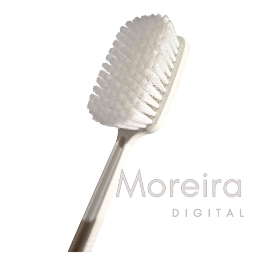 Escova para Banho Cabo Longo Cerda Macia Lava Costas 40 cm