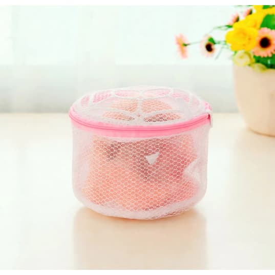 Saco Para Lavagem Roupas Intimas Sutiã Meias Proteção Cuidado Telado Com Ziper