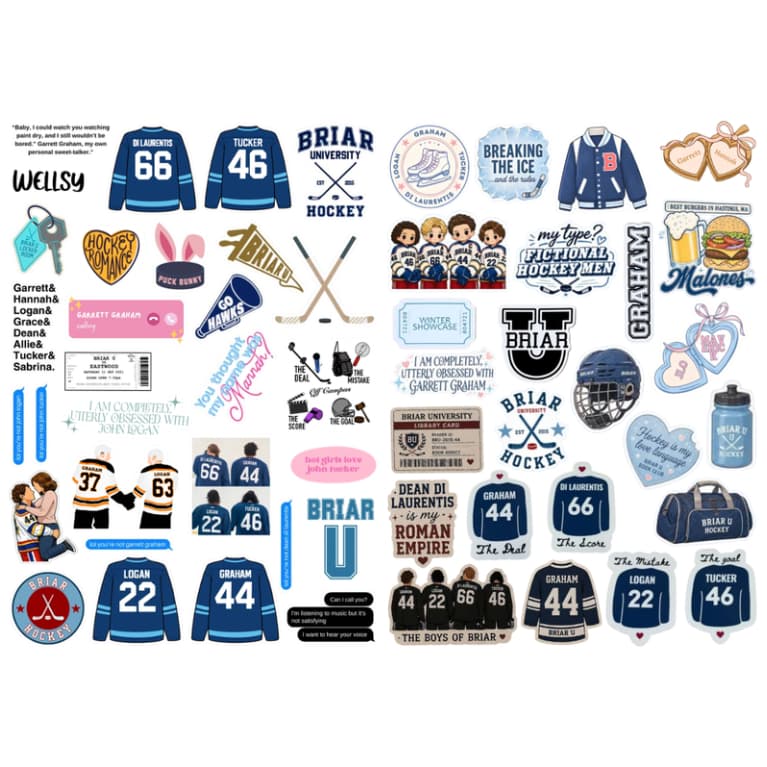 Adesivos Stickers Off Campus Briar University