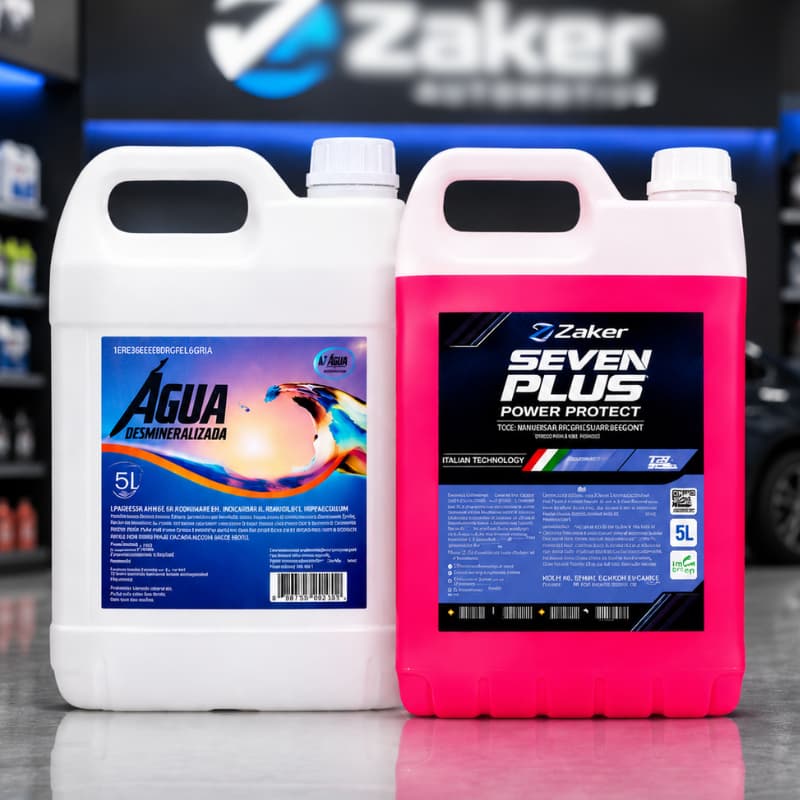 Aditivo Anticorrosivo Pronto Uso Radiador + Água Desmineralizada 100% Pura Universal 5L
