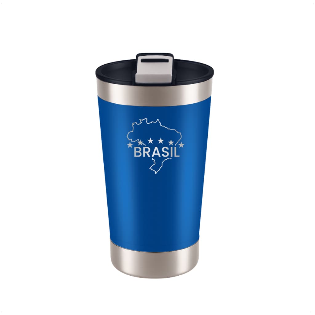 COPO TÉRMICO DE 473 ML CORES DA COPA MATERIAL DE AÇO INOX. MANTEM GELADO E QUENTE POR MAIS TEMPO  ..