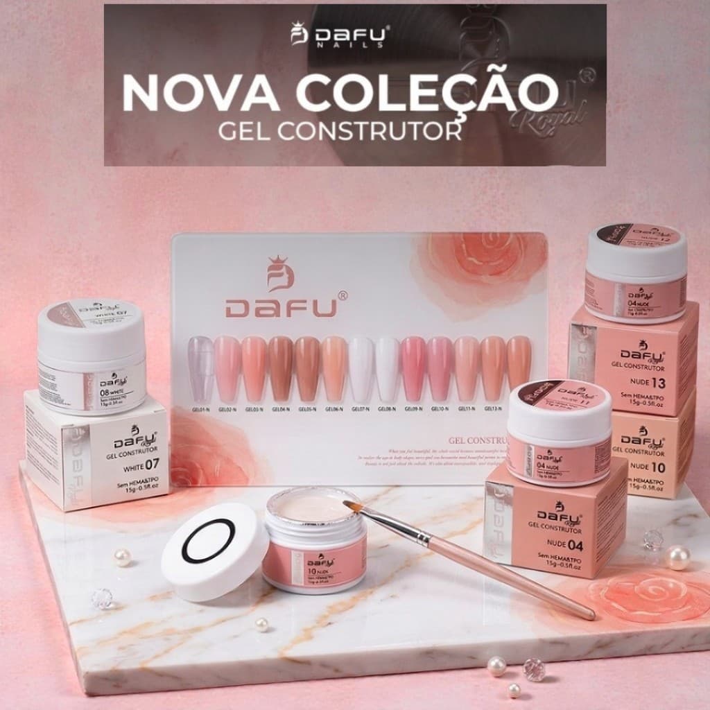 Gel Construtor Dafu Profissional Alongamento Unha Uv/led 15g - Sem TPO