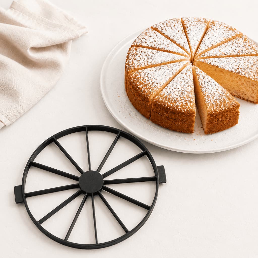 Marcador de Fatia para Bolo Cortador Divisor de Bolo Confeiteira Festas Profissional - 12 Fatias