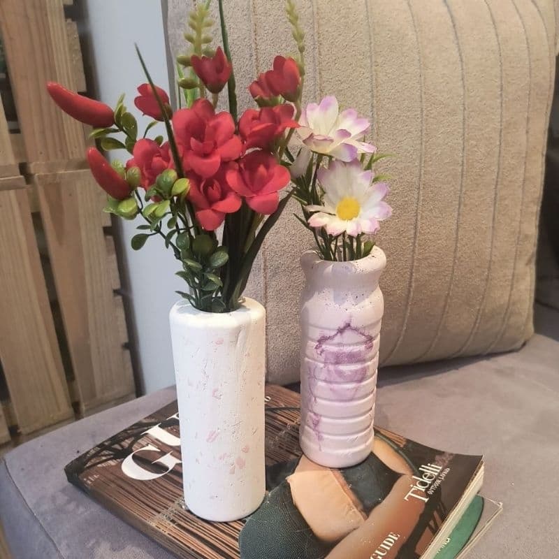 Vaso decorativo com planta artificial, vaso exclusivo peça única