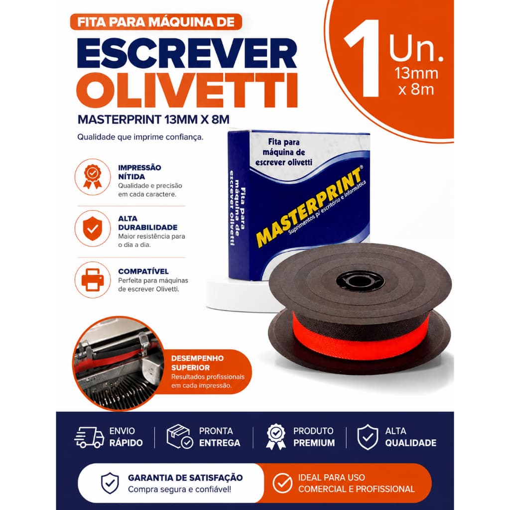 Fita Carretel  Para Todas Maquinas De Escrever Olivetti