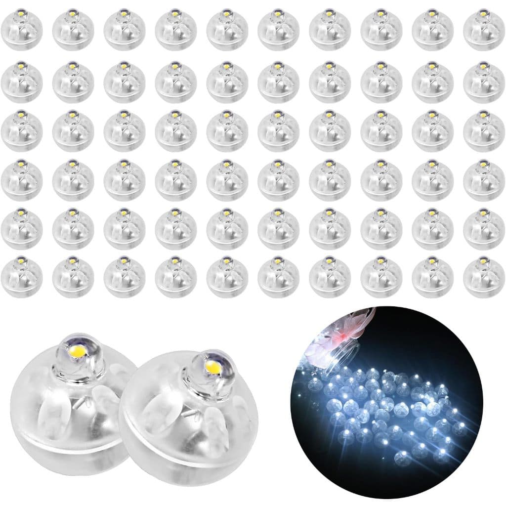 10/50pcs Mini Luzes De Balão Led Decoração De Festa De Aniversário Branco Frio-EMLL