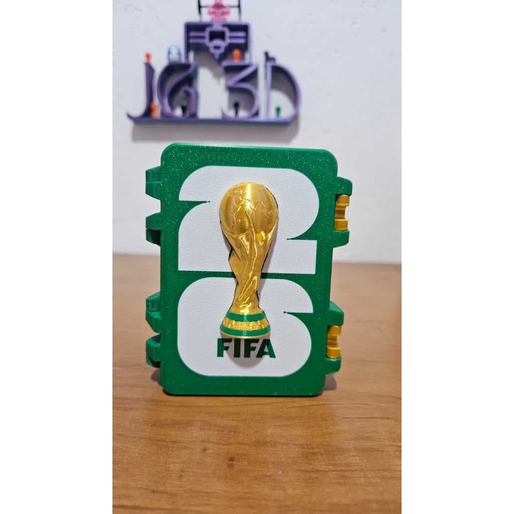 Caixinha para figurinhas inspirada na Copa 2026