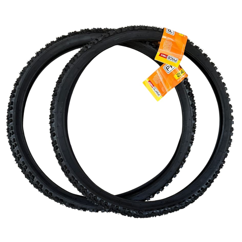 Pneu Aro 24x1.75 Paco Thunder para Bicicleta Bike Aro 24 Infantil Mtb Trilha Urbana Passeio Grau
