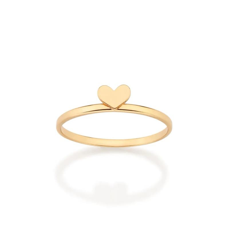 ANEL SKINNY ROMMANEL CORAÇÃO BANHADO A OURO 18K 5136221400